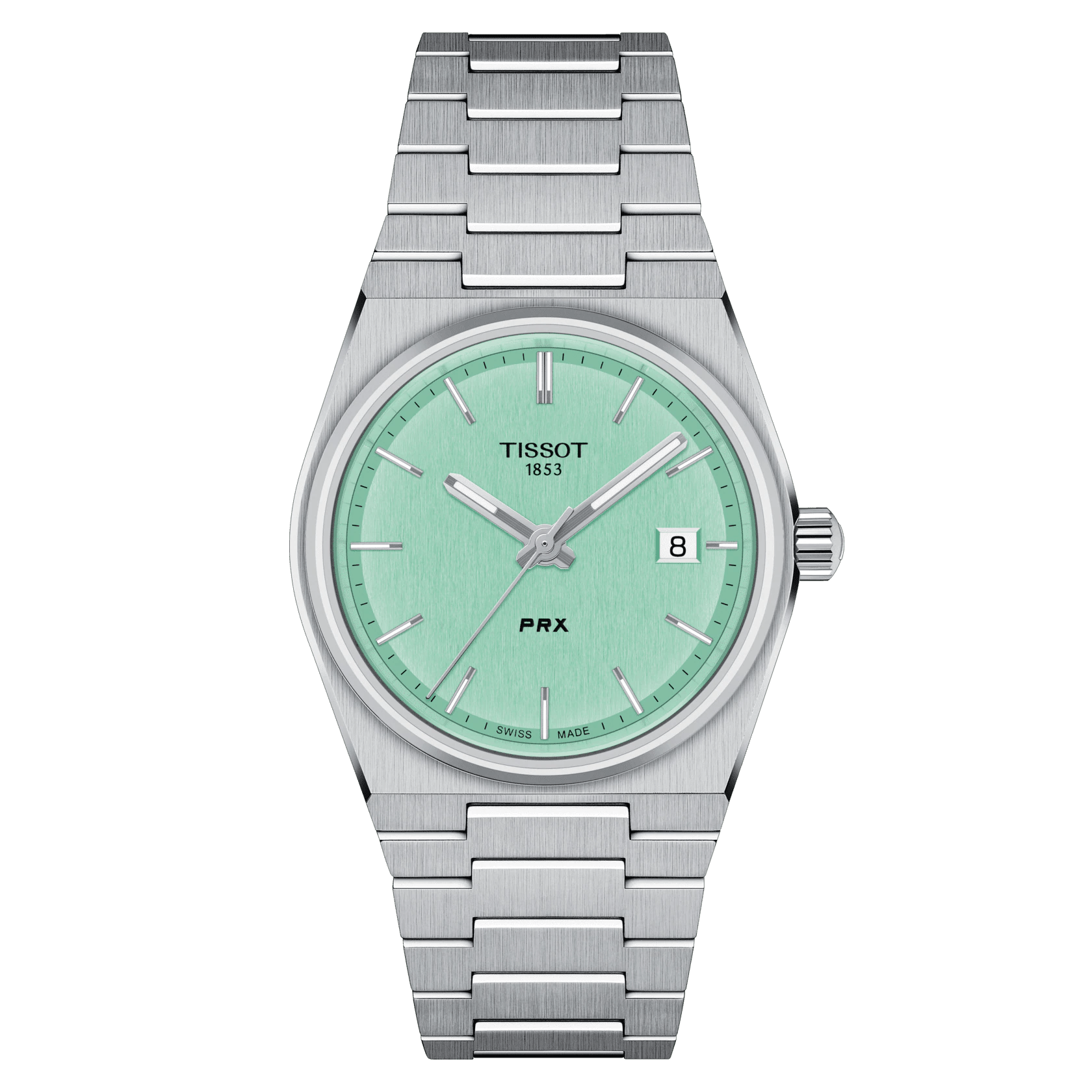 Tissot PRX 35mm Light Green Dial Stainless Steel Unisex Watch T1372101109100