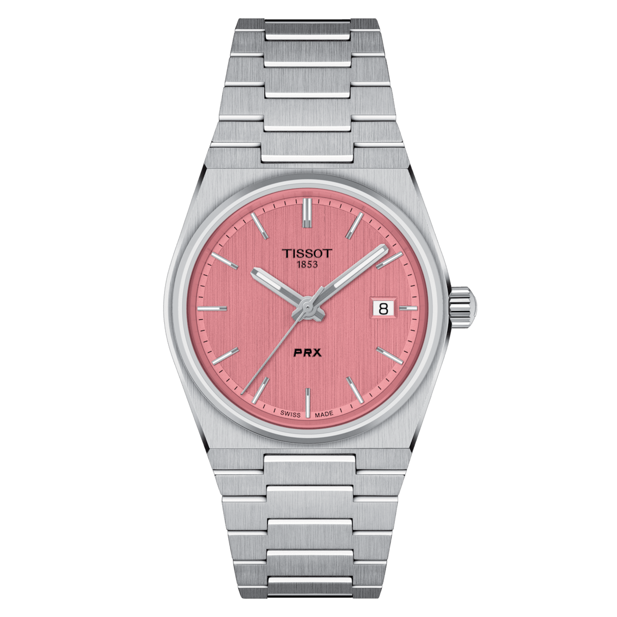 Tissot PRX 35mm Pink Dial Stainless Steel Women's Watch T1372101133100