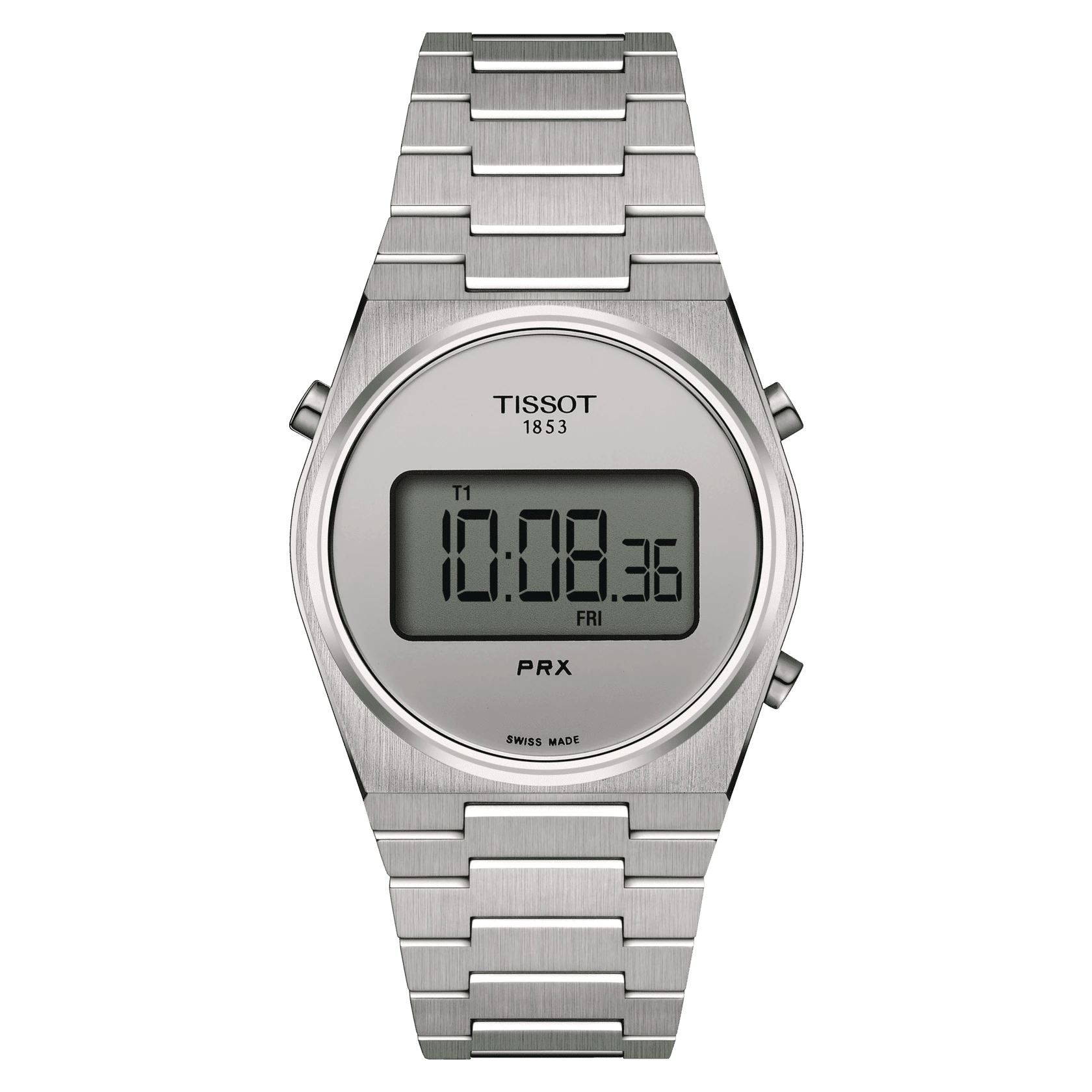 Tissot PRX Digital 35mm Silver Dial Steel Unisex Watch T1372631103000