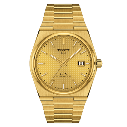 Tissot PRX Powermatic 80 Yellow Gold 40mm Men's Watch T1374073302100