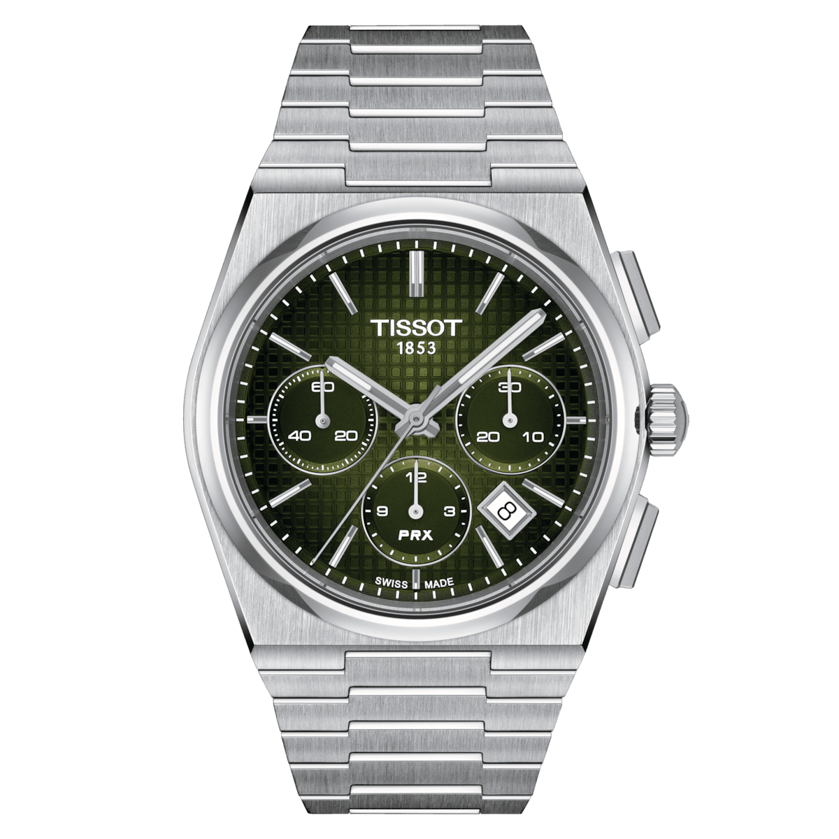 Tissot PRX Automatic Chronograph Green Dial Men's Watch T1374271109100