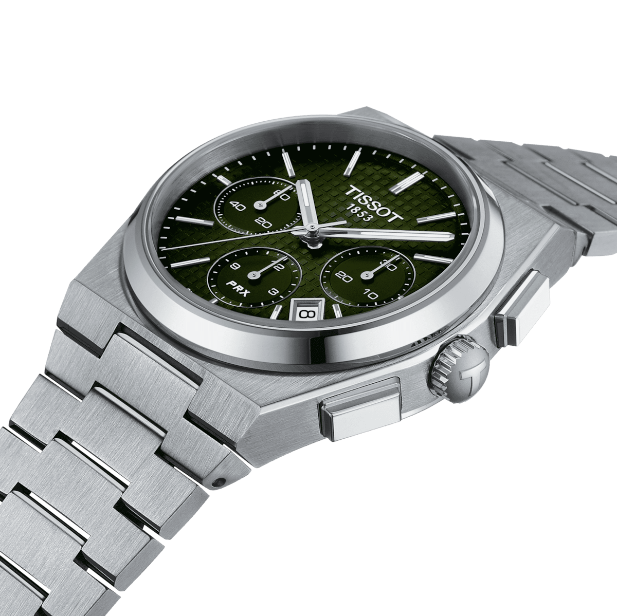 Tissot PRX Automatic Chronograph Green Dial Men's Watch T1374271109100