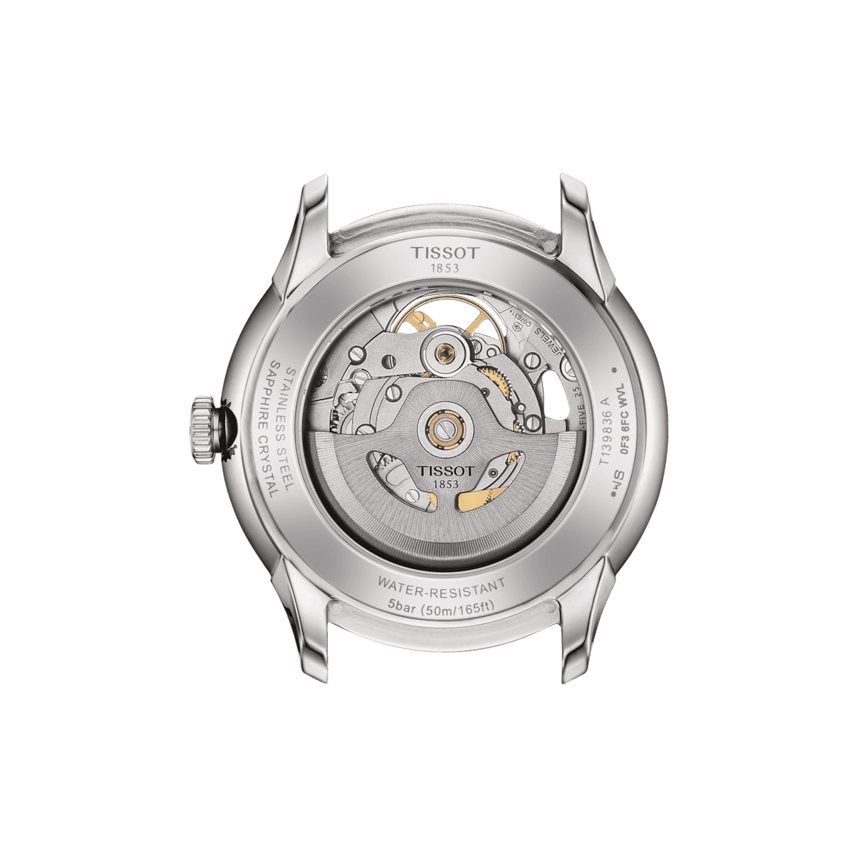 Tissot Chemin Des Tourelles 39mm Skeleton Green Strap Men's Watch T1398361626100