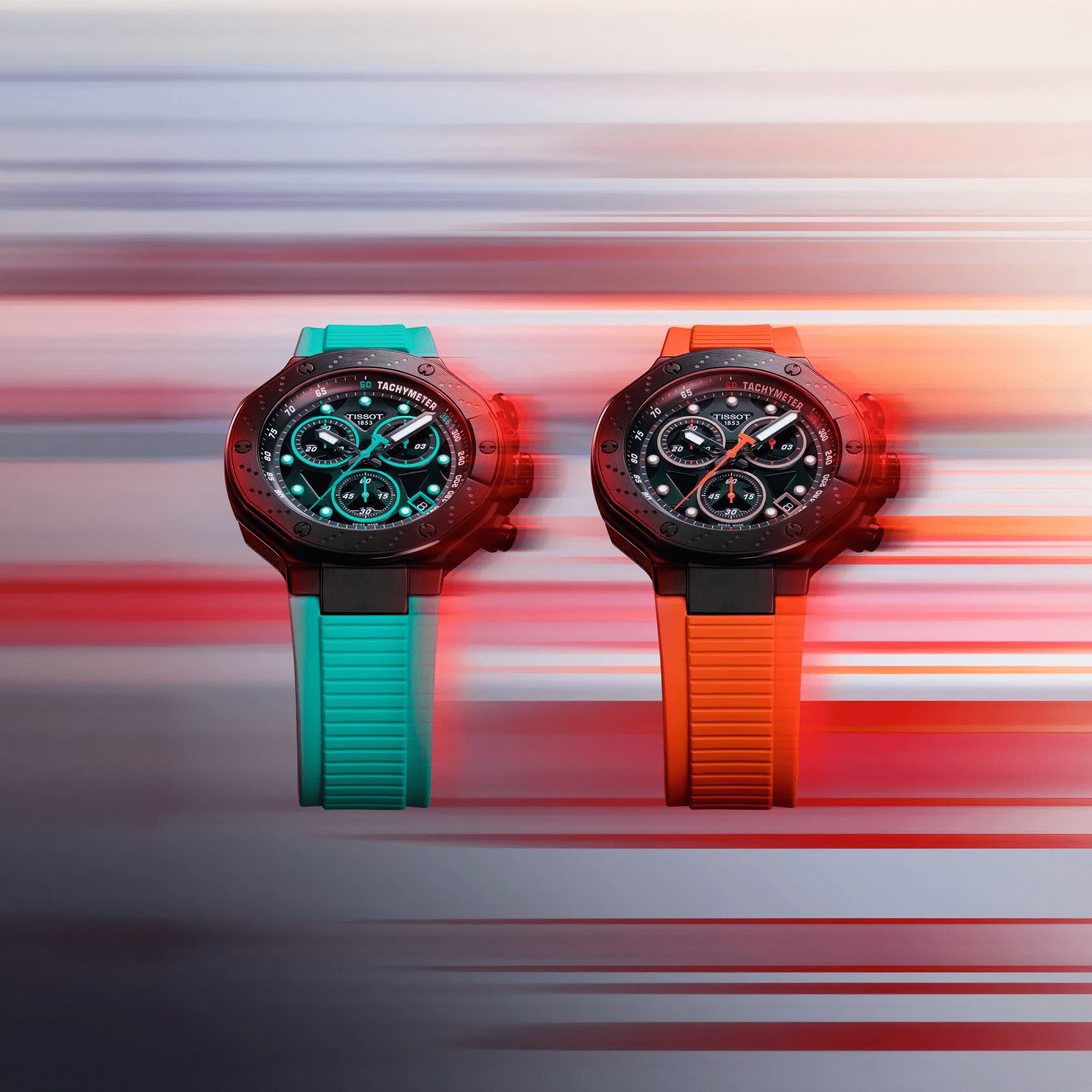 Tissot T-Race 45mm Quartz Chronograph Black Dial Men's Watch T1414173705101