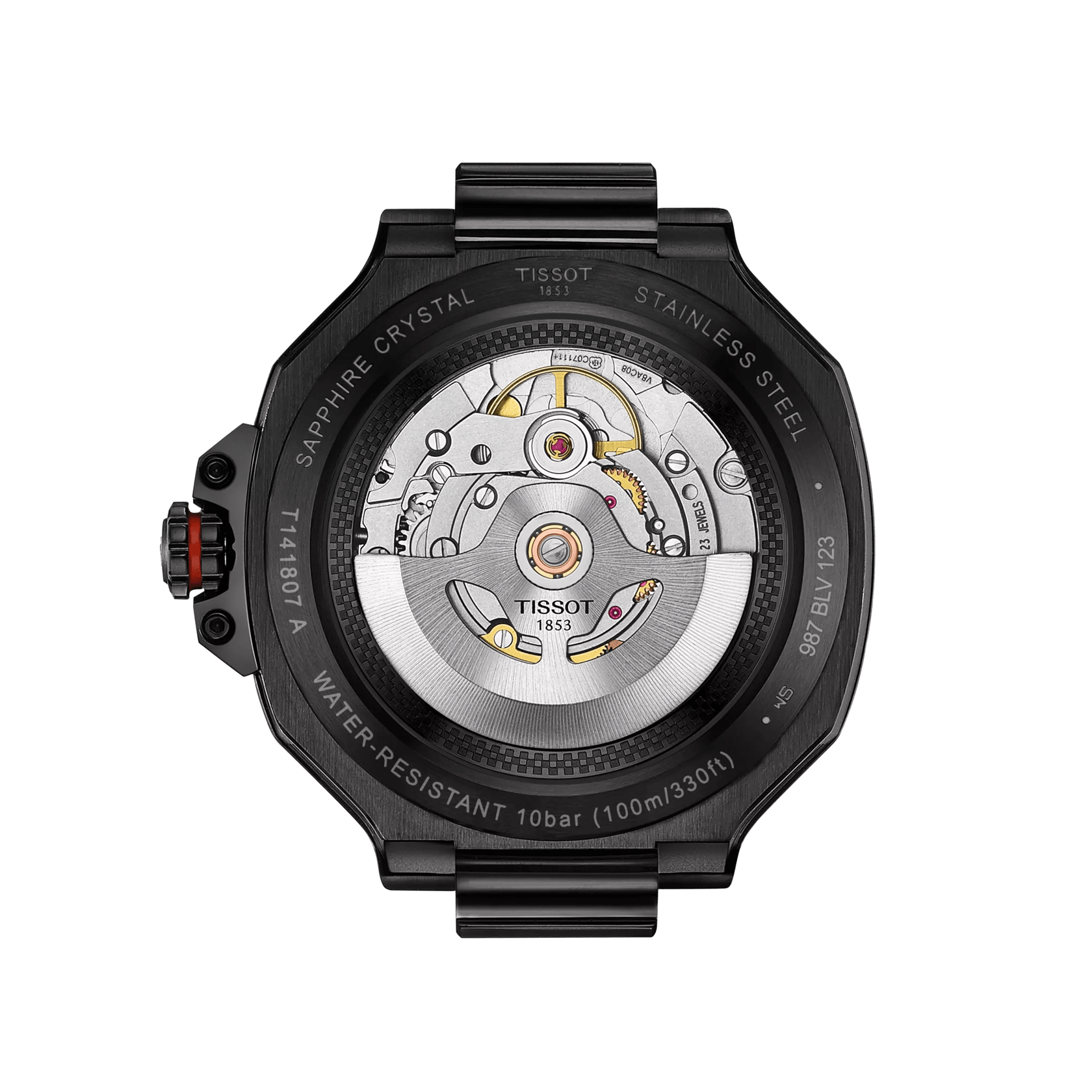 Tissot T-RACE 41mm Powermatic 80 Black Men's Watch T1418073705700