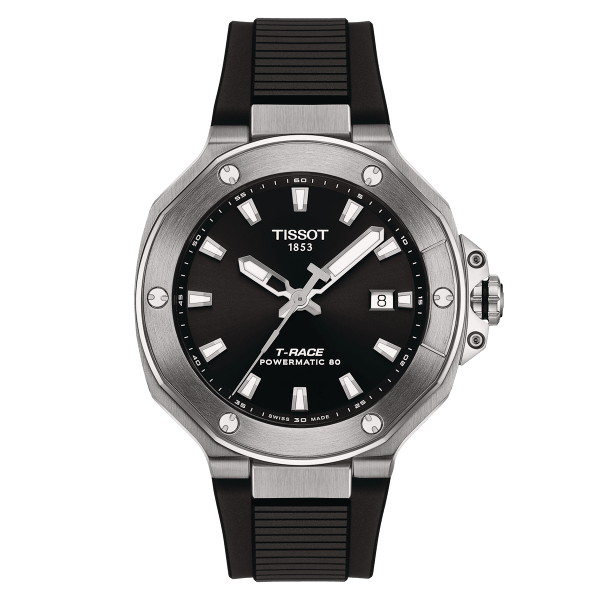 Tissot T-RACE 41mm Powermatic 80 Black Men's Watch T1418071705100
