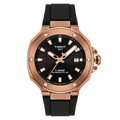 Tissot T-RACE 41mm Powermatic 80 Rose Gold PVD Men's Watch T1418073705100