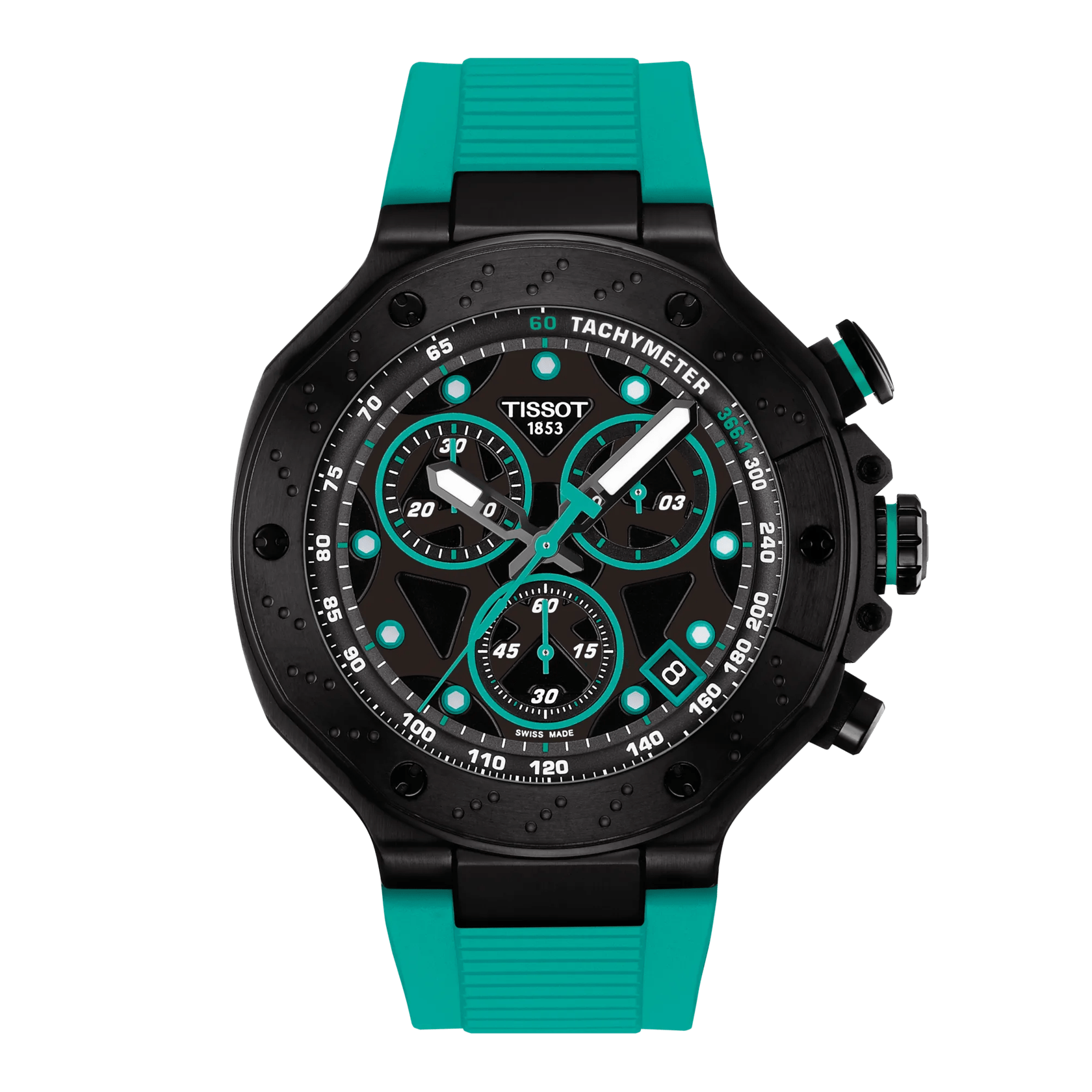 Tissot T-Race 45mm Quartz Chronograph Black Dial Men's Watch T1414173705101