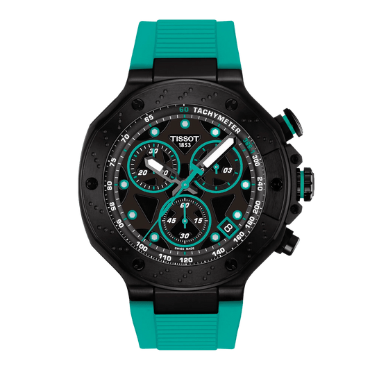 Tissot T-Race 45mm Quartz Chronograph Black Dial Men's Watch T1414173705101