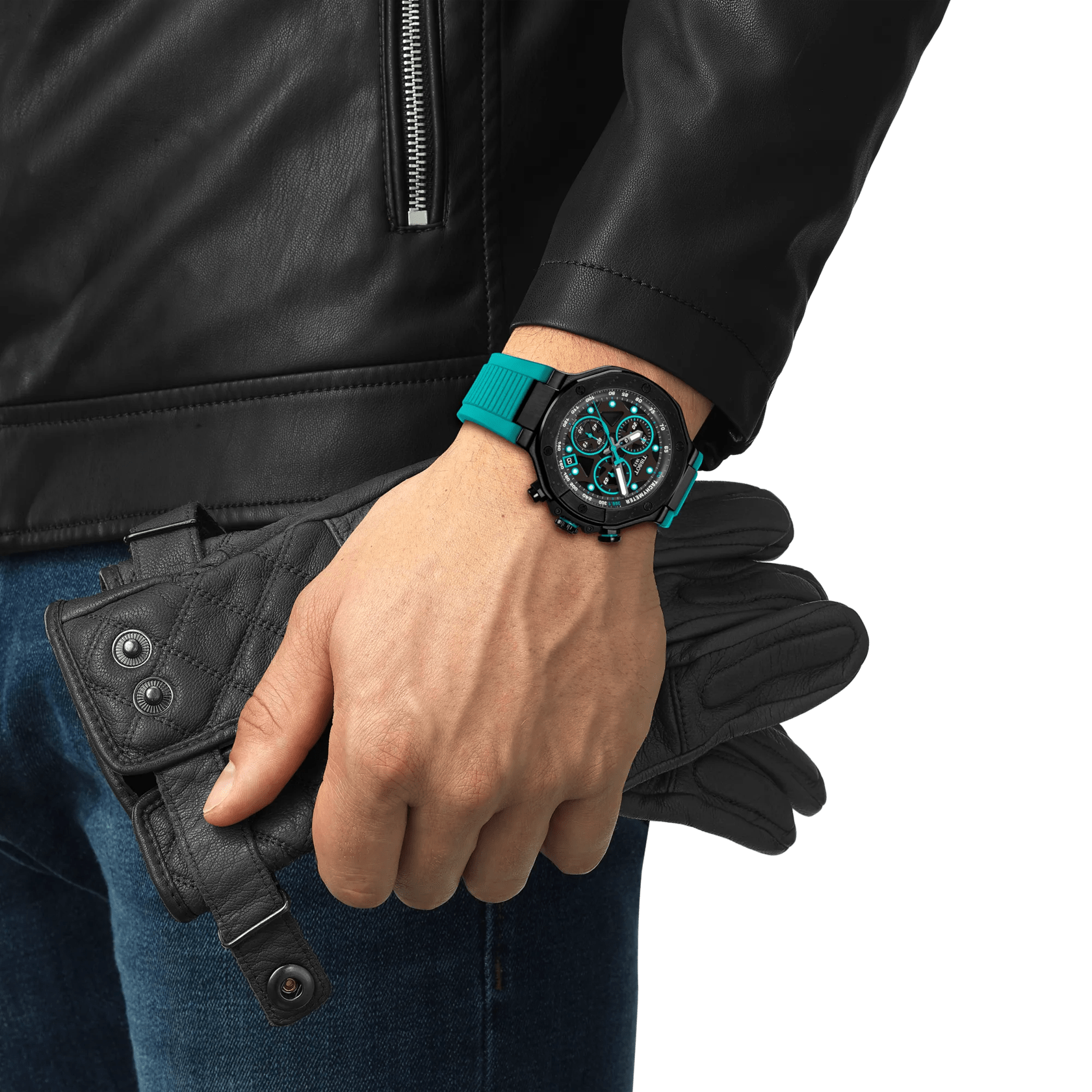 Tissot T-Race 45mm Quartz Chronograph Black Dial Men's Watch T1414173705101