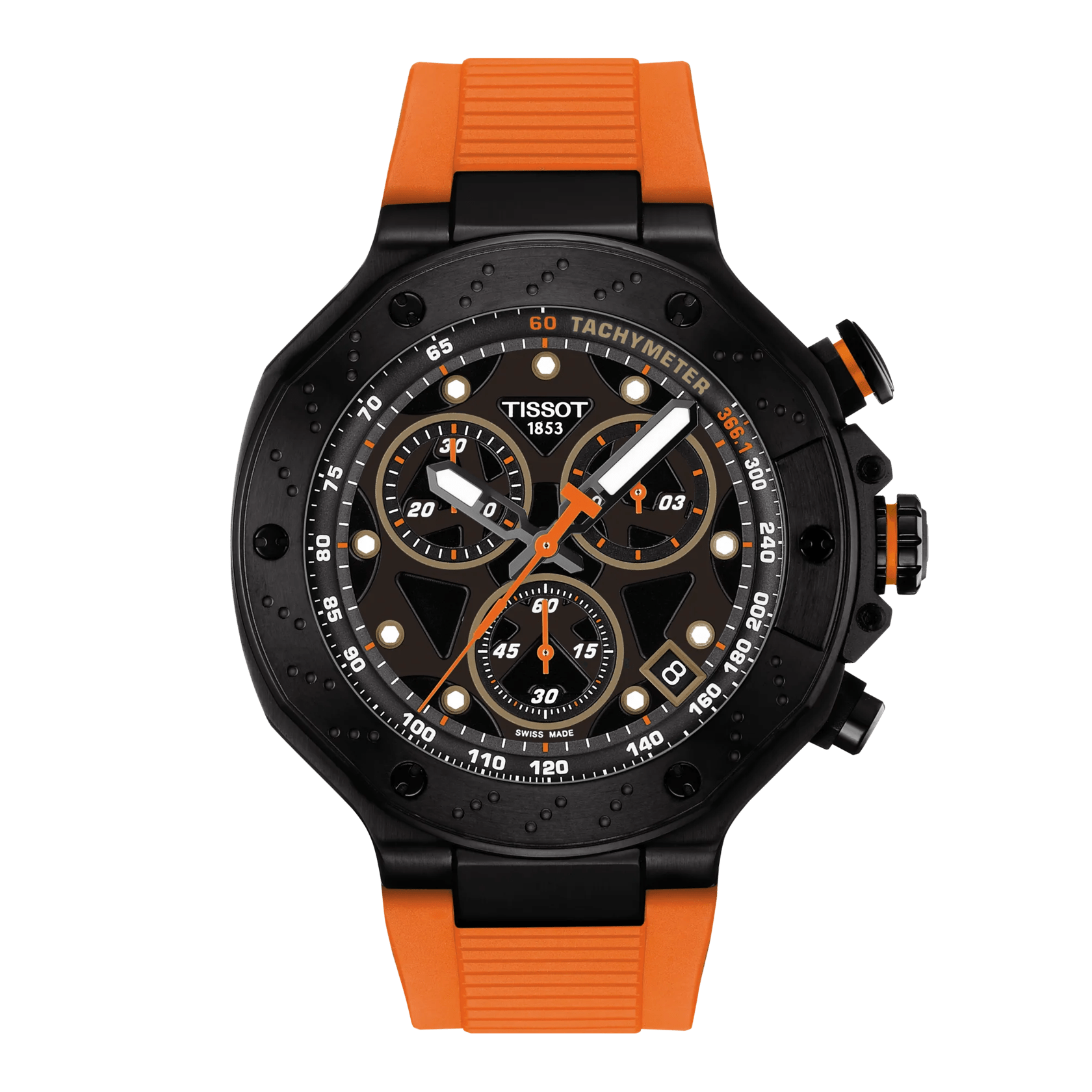 Tissot T-Race 45mm Quartz Chronograph Black Dial Men's Watch T1414173705102