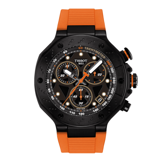 Tissot T-Race 45mm Quartz Chronograph Black Dial Men's Watch T1414173705102