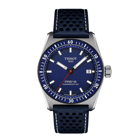 Tissot PR516 Powermatic 80 38mm Blue Men's Watch T1494071604100