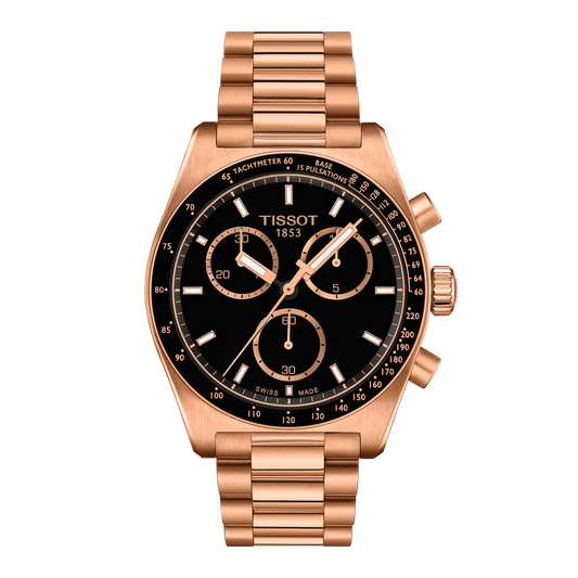 Tissot PR516 Chronograph Quartz 40mm Rose Gold Men's Watch T1494173305100