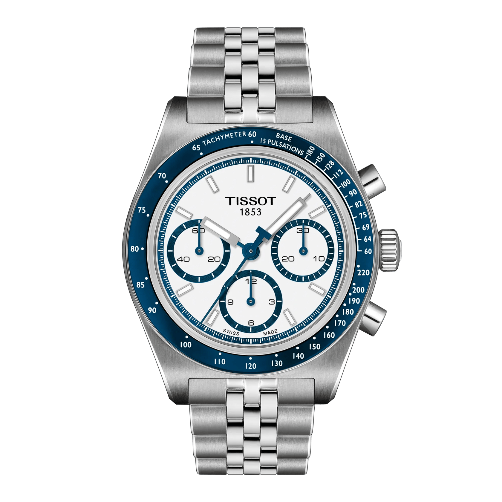 Tissot PR516 Automatic Chronograph 41mm Blue-White Men's Watch T1494621101100