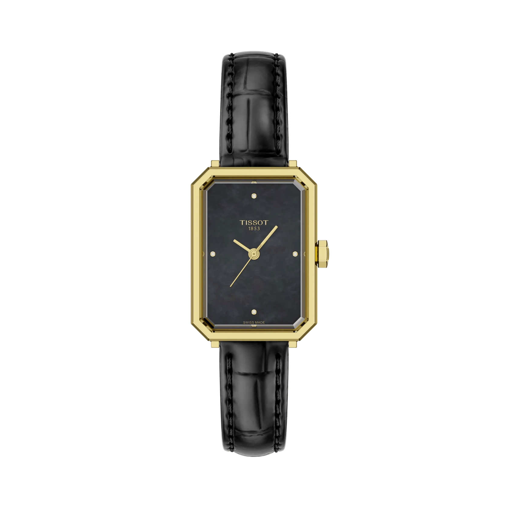 Tissot SRV 21.80mm Black Mother of Pearl Dial Women's Watch T1601103612600