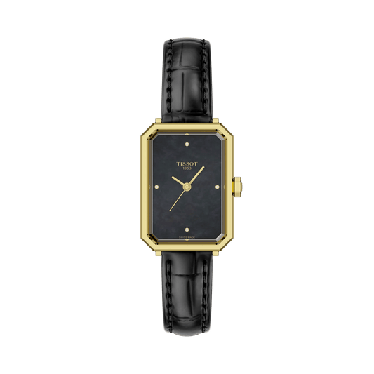 Tissot SRV 21.80mm Black Mother of Pearl Dial Women's Watch T1601103612600