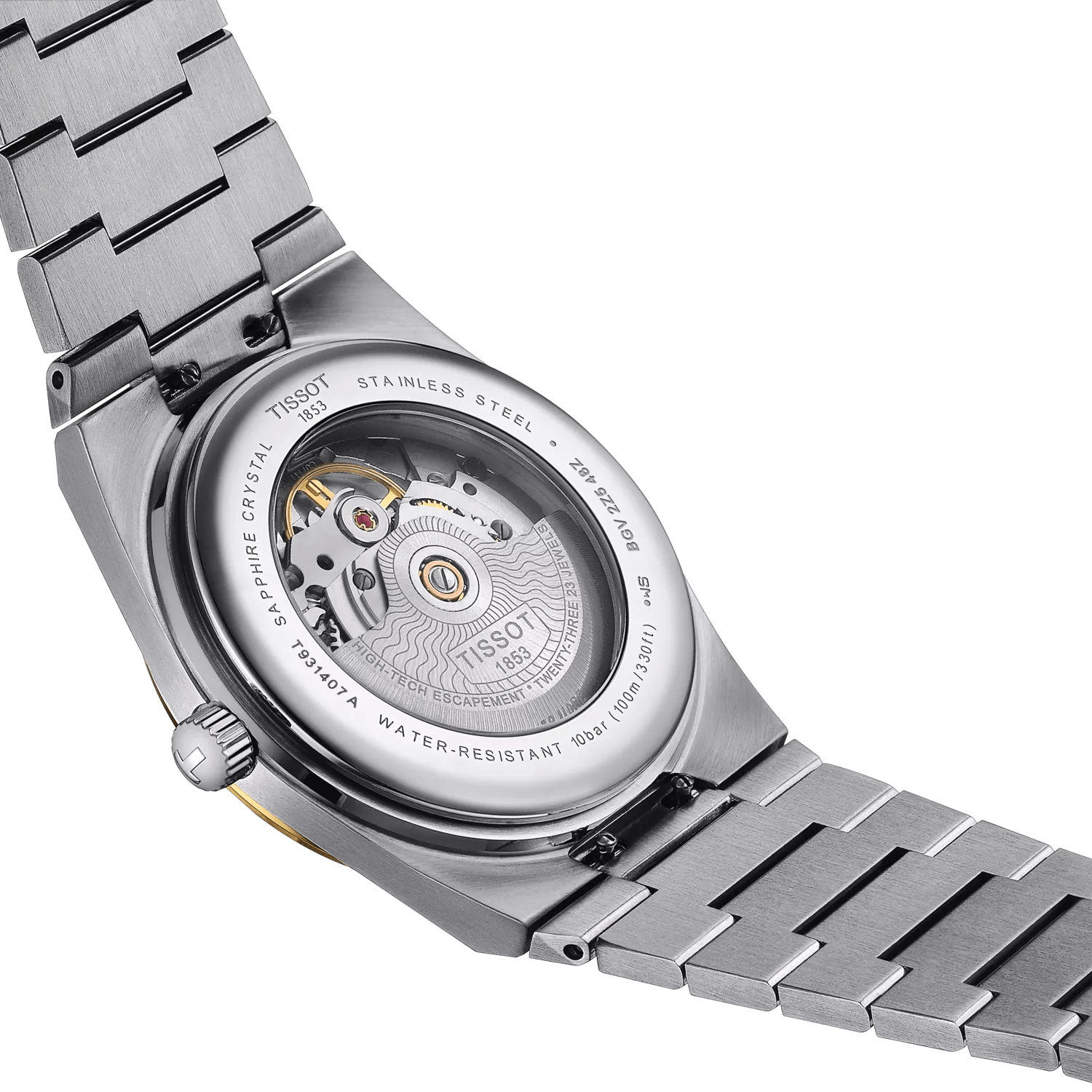 Tissot PRX Powermatic 80 40mm 18K Gold Bezel Men's Watch T9314074103101