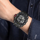 Tsar Bomba Elemental Carbon 43mm Black Skeleton Dial Men's Watch TB8208CF-38