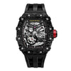 Tsar Bomba Elemental Carbon 43mm Black Skeleton Dial Men's Watch TB8208CF-38