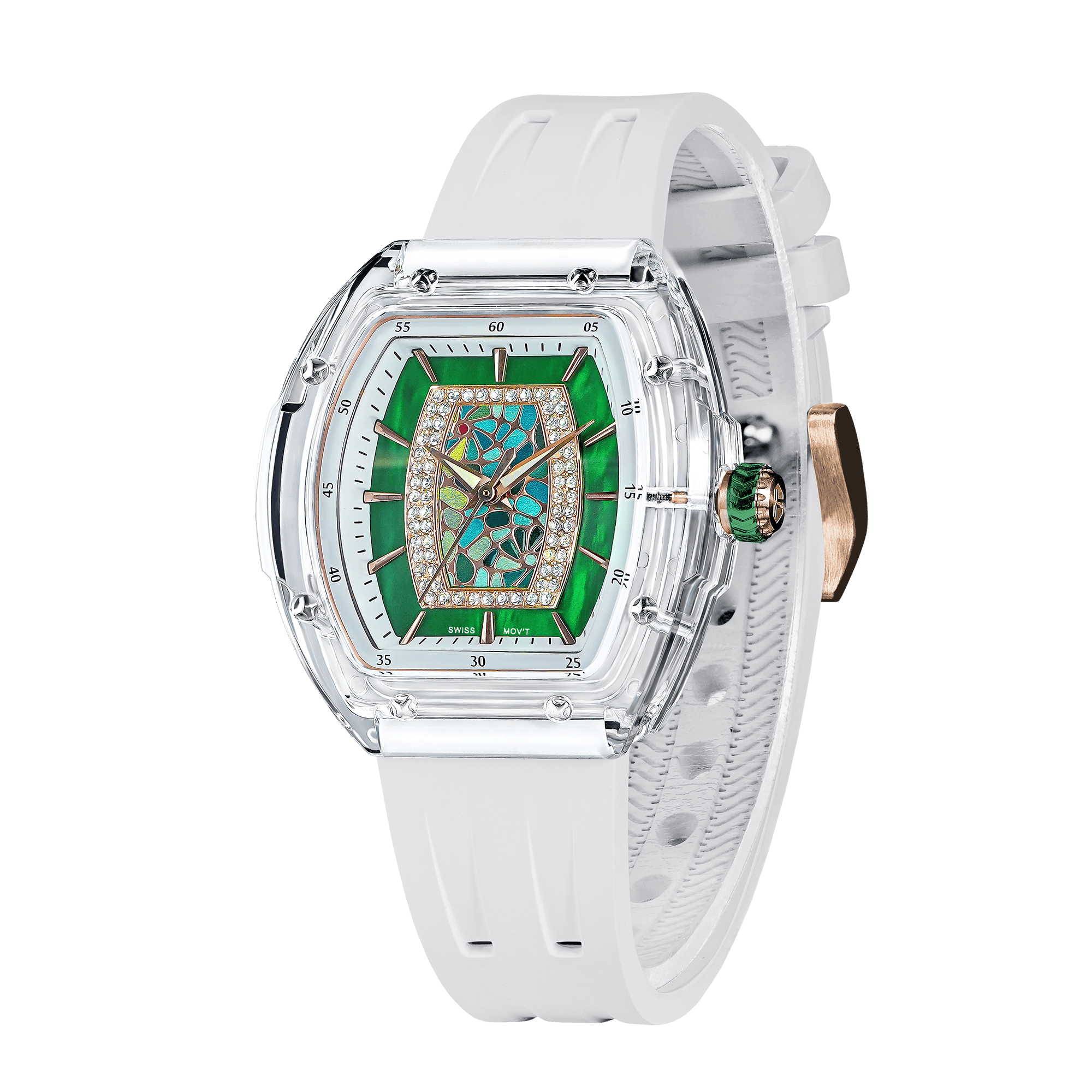 Tsar Bomba Nucleus Femme 35mm Green Dial Women's Watch TB8219L-04