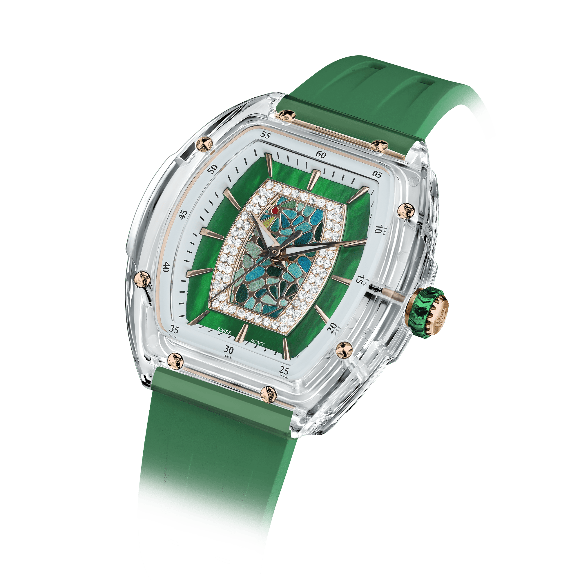 Tsar Bomba Nucleus Femme 35mm Green Dial Women's Watch TB8219L-05