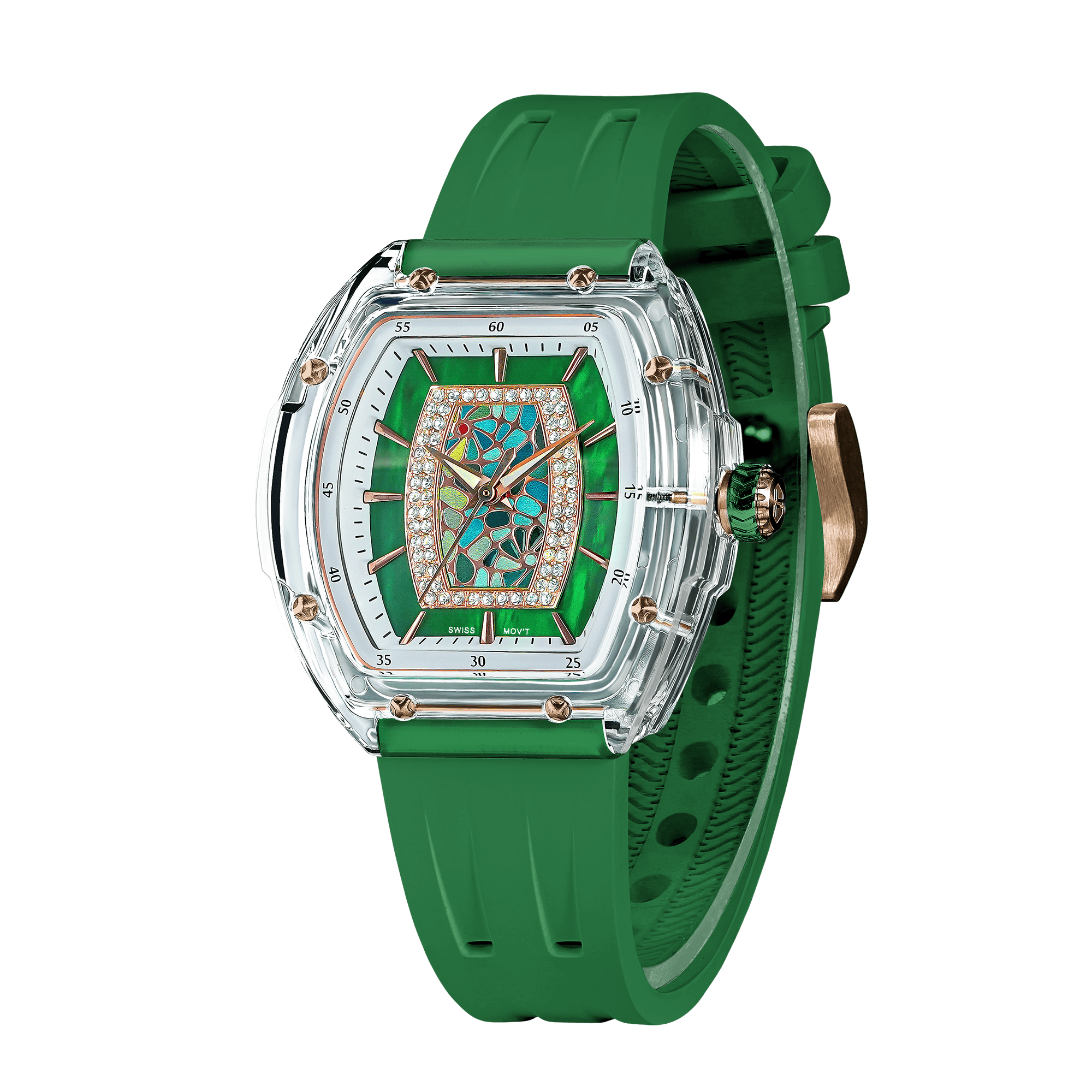 Tsar Bomba Nucleus Femme 35mm Green Dial Women's Watch TB8219L-05