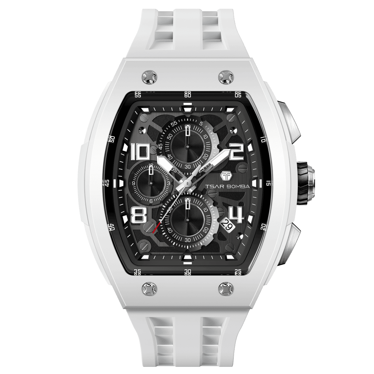 Tsar Bomba Elemental Bioceramic 45mm Black Dial Men's Watch TB8224B-01