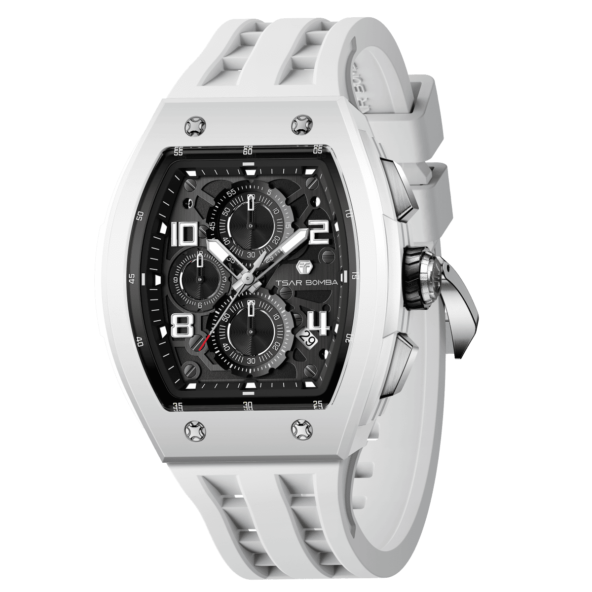 Tsar Bomba Elemental Bioceramic 45mm Black Dial Men's Watch TB8224B-01