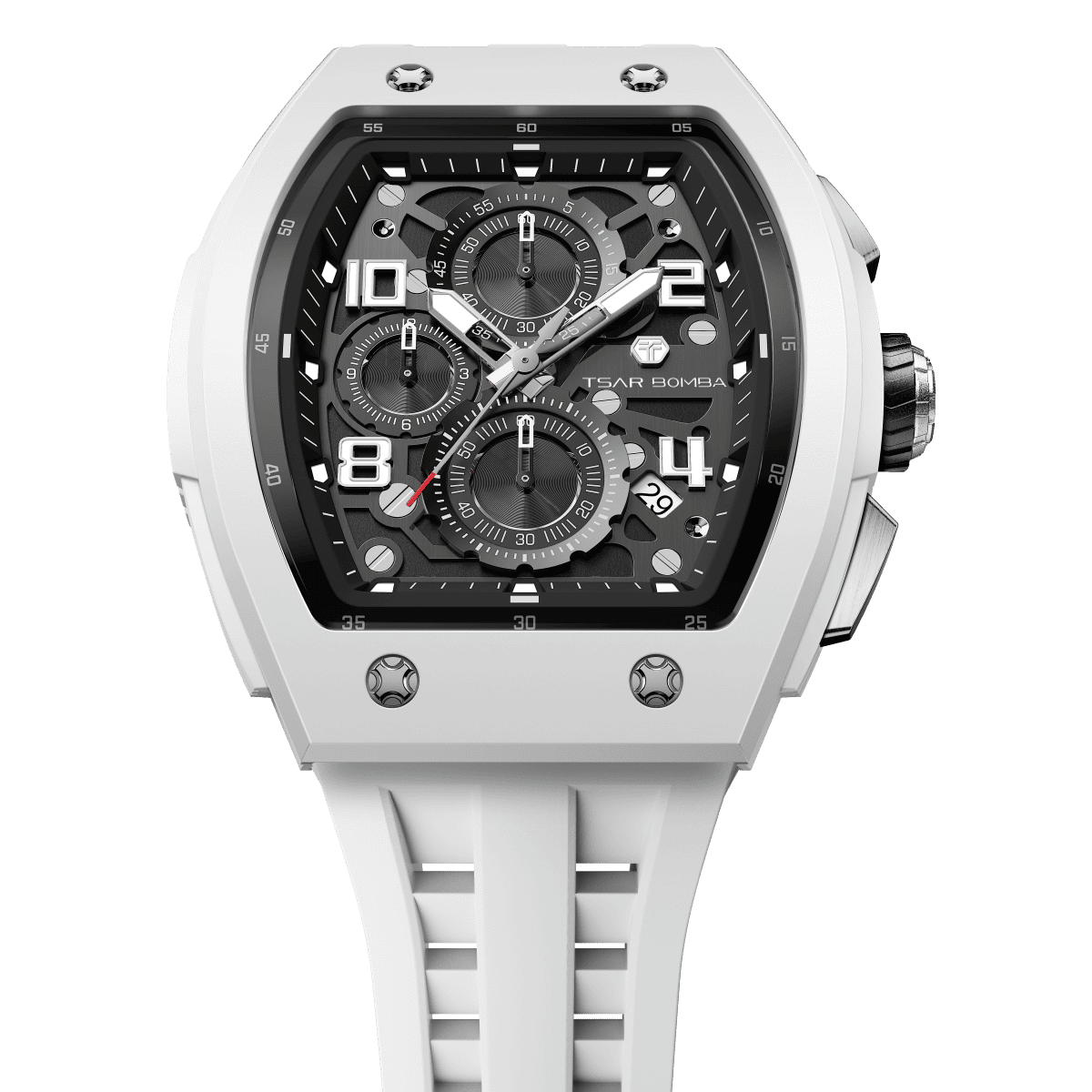 Tsar Bomba Elemental Bioceramic 45mm Black Dial Men's Watch TB8224B-01