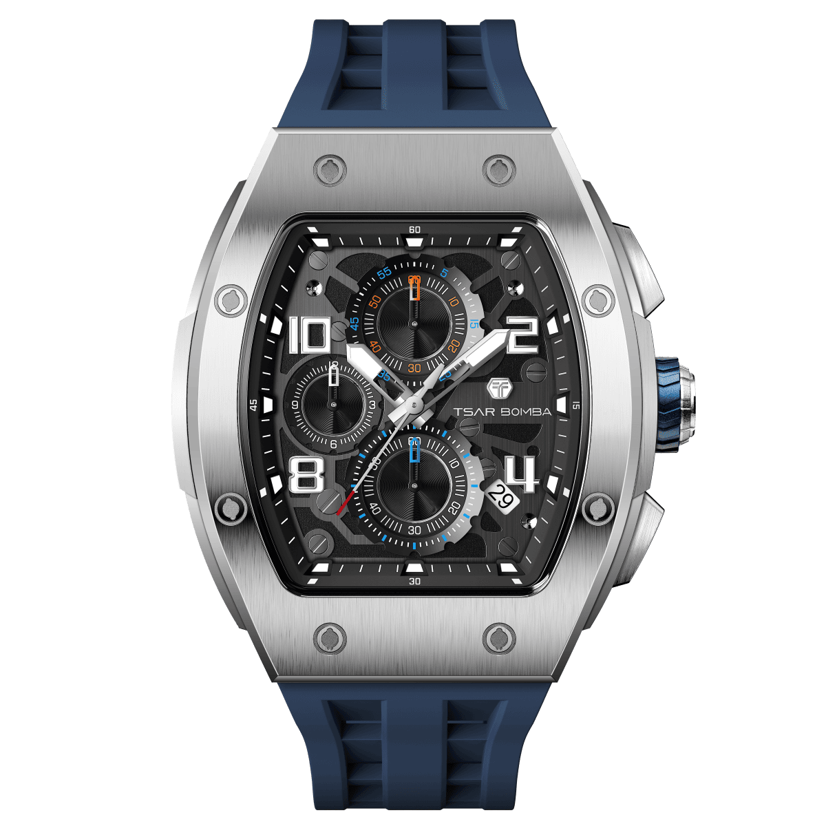 Tsar Bomba Elemental 45mm Blue Dial Men's Watch TB8224Q-02