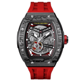 Tsar Bomba Elemental Carbon 45mm Black Skeleton Dial Men's Watch TB8228CF-02