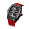 Tsar Bomba Elemental Carbon 45mm Black Skeleton Dial Men's Watch TB8228CF-02