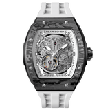 Tsar Bomba Elemental Carbon 45mm Black Skeleton Dial Men's Watch TB8228CF-03