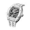 Tsar Bomba Elemental Carbon 45mm Silver Skeleton Dial Men's Watch TB8228CF-04