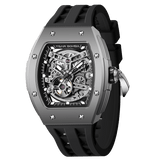 Tsar Bomba Elemental Titanium 45mm Black Skeleton Dial Men's Watch TB8228T-01
