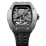 Tsar Bomba Elemental Titanium 45mm Black Skeleton Dial Men's Watch TB8228T-01