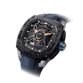 Tsar Bomba Dark Matter 5 43mm Blue Skeleton Dial Men's Watch TB8605-02
