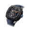 Tsar Bomba Dark Matter 5 43mm Blue Skeleton Dial Men's Watch TB8605-02