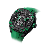 Tsar Bomba Dark Matter 5 43mm Green Skeleton Dial Men's Watch TB8605-05