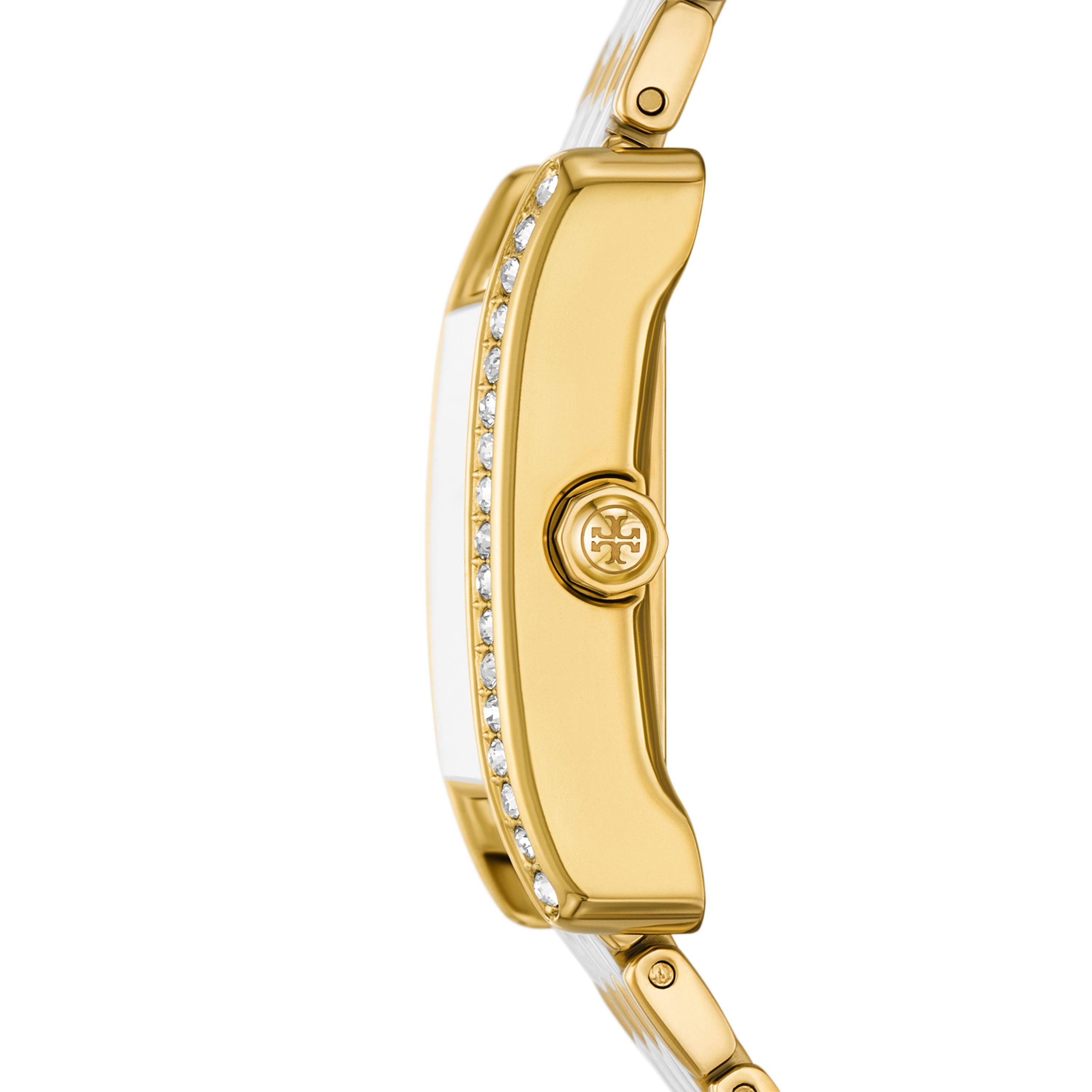 Tory Burch Eleanor 25mm White Mother of Pearl Dial Women's Watch TBW1094