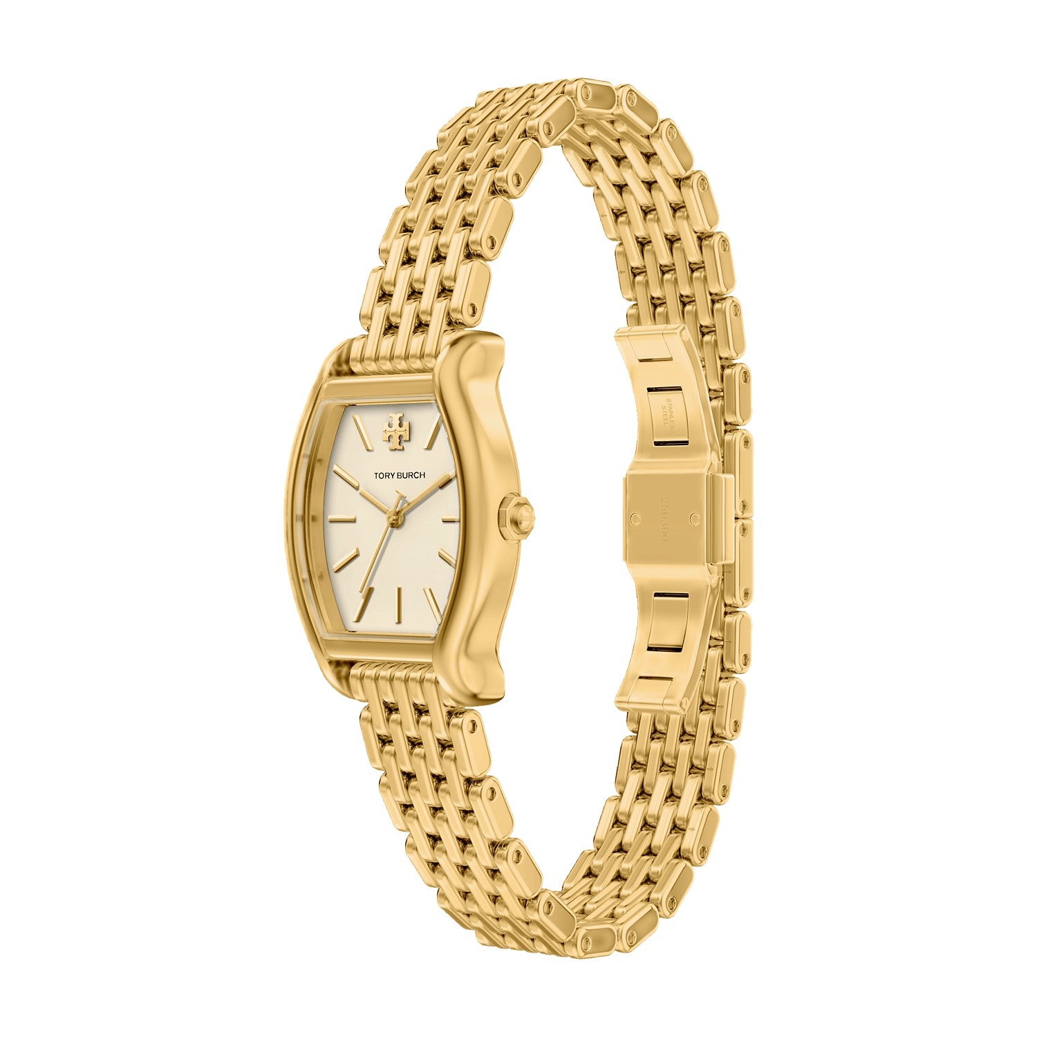 Tory Burch Eleanor Curve Small 23mm Ivory Dial Women's Watch TBW1157