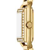 Tory Burch Kira Square Small 18mm Ivory Dial Women's Watch TBW6028