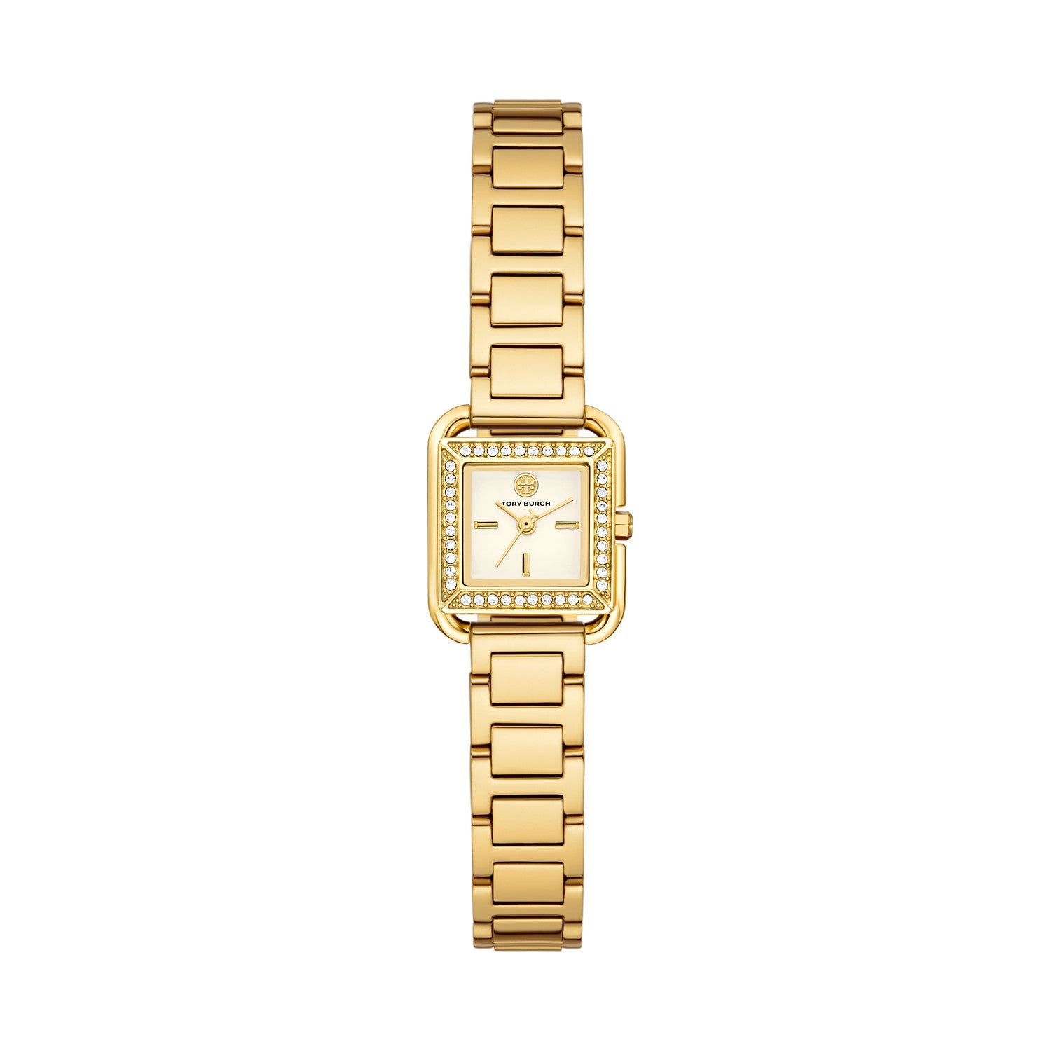 Tory Burch Kira Square Small 18mm Ivory Dial Women's Watch TBW6028