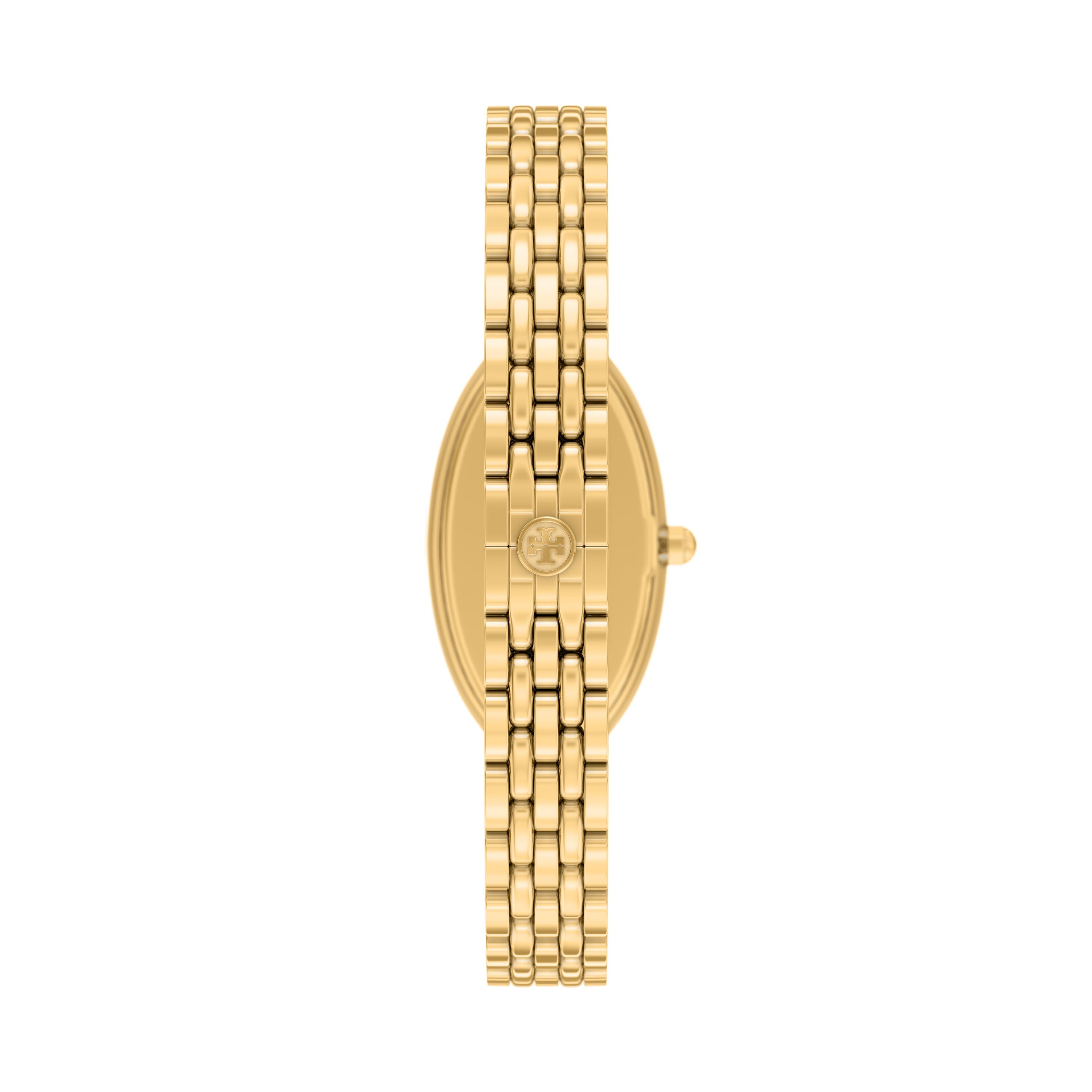 Tory Burch Elongated Oval 22mm Cream Dial Women's Watch TBW6044