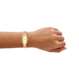Tory Burch Elongated Oval 22mm Cream Dial Women's Watch TBW6044