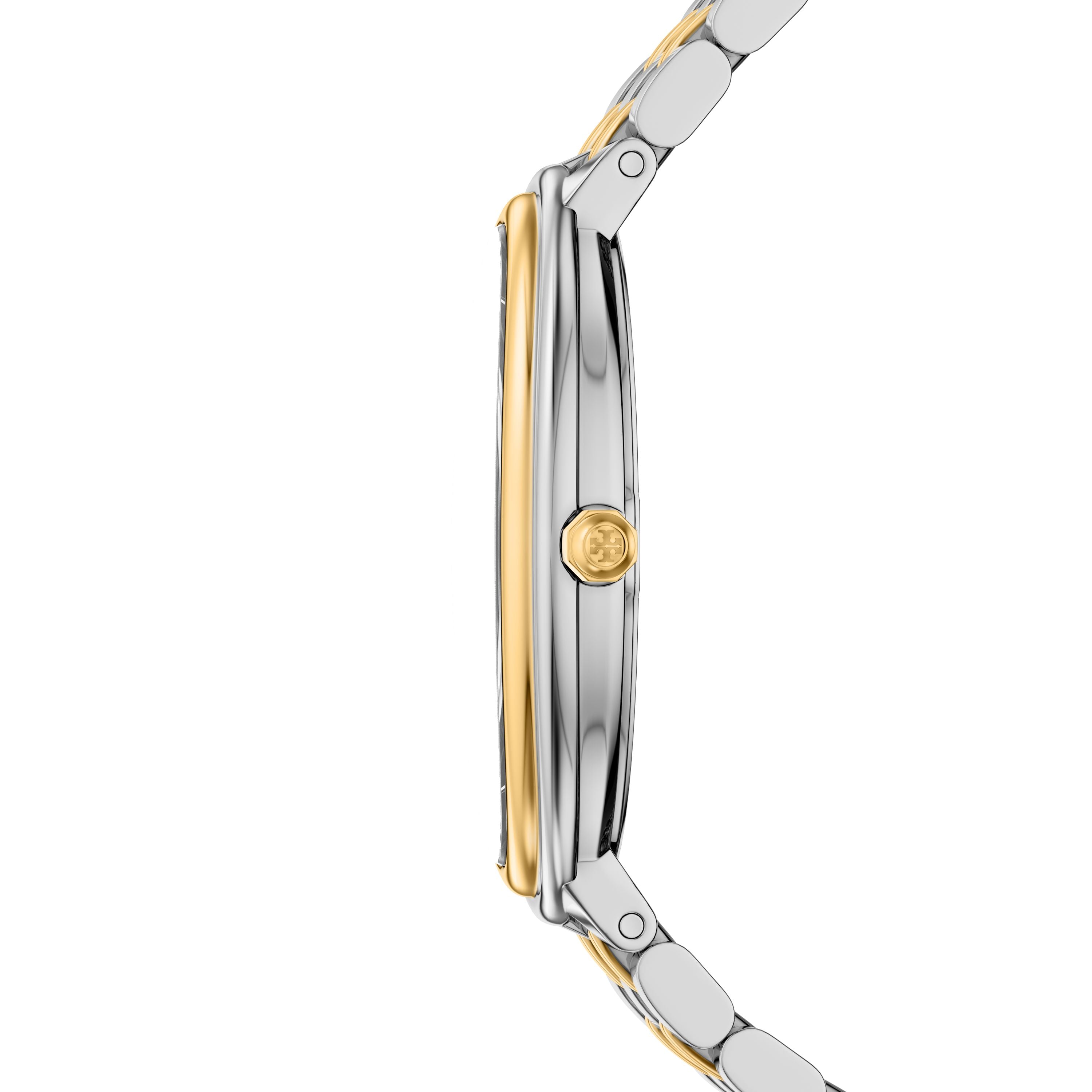 Tory Burch Elongated Oval 22mm Mother of Pearl Dial Women's Watch TBW6045