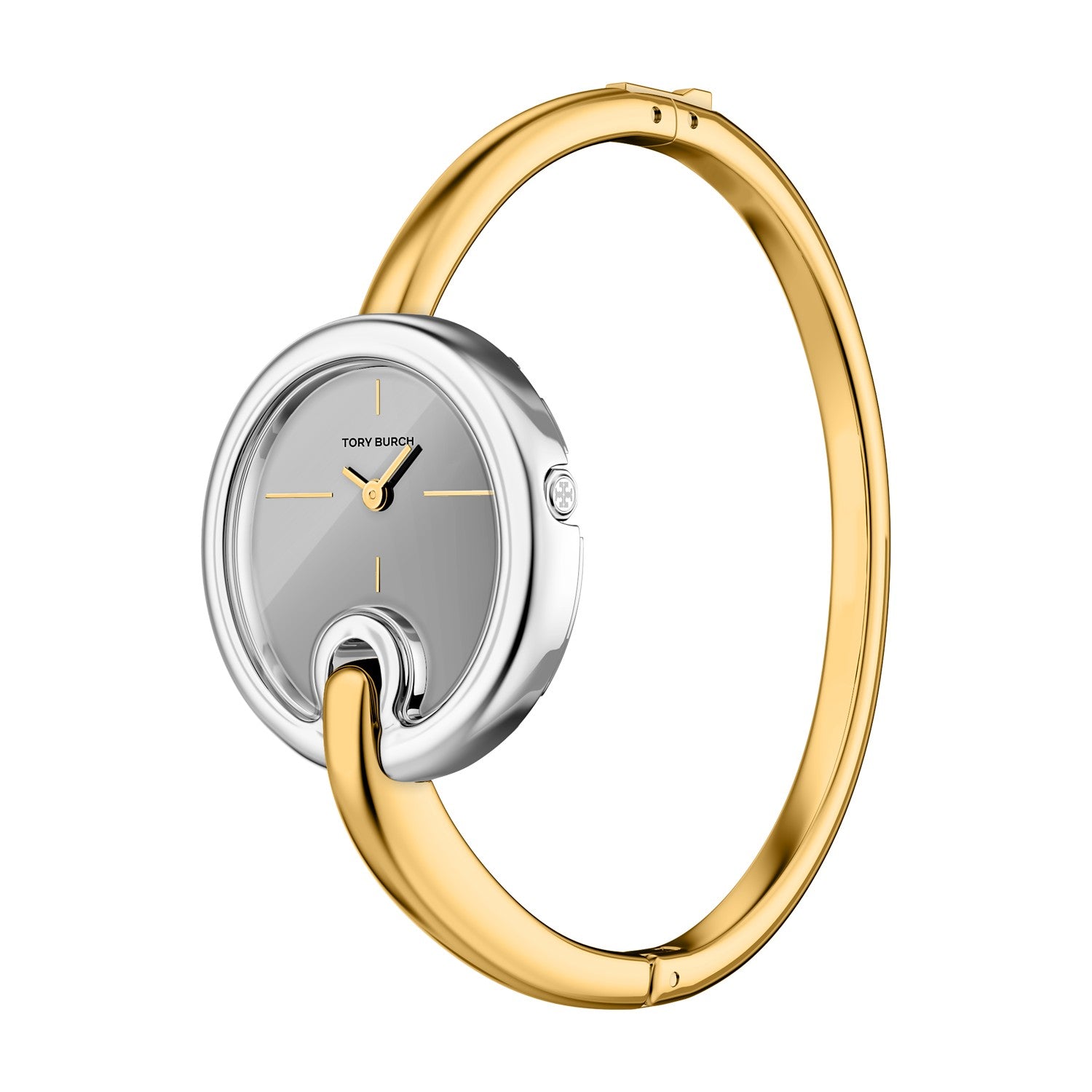 Tory Burch Pierced Small 30mm Silver Dial Women's Watch TBW7077