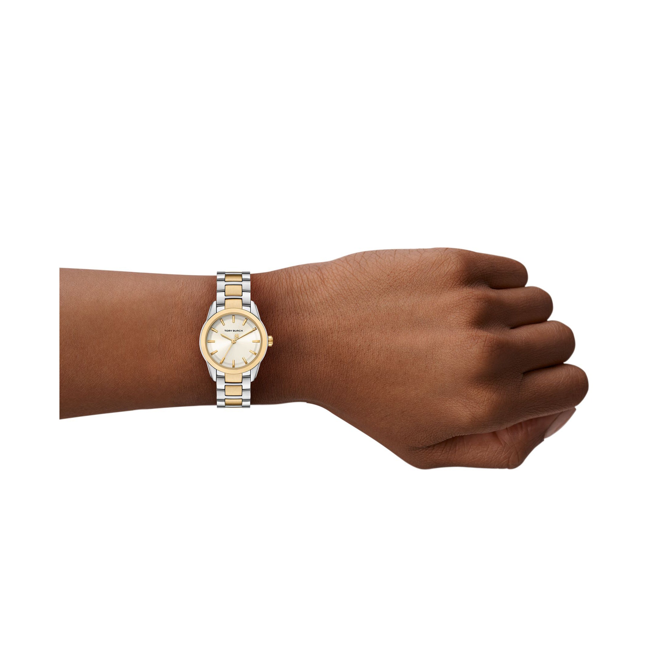 Tory Burch Small Miller 28mm Cream Dial Women's Watch TBW9063
