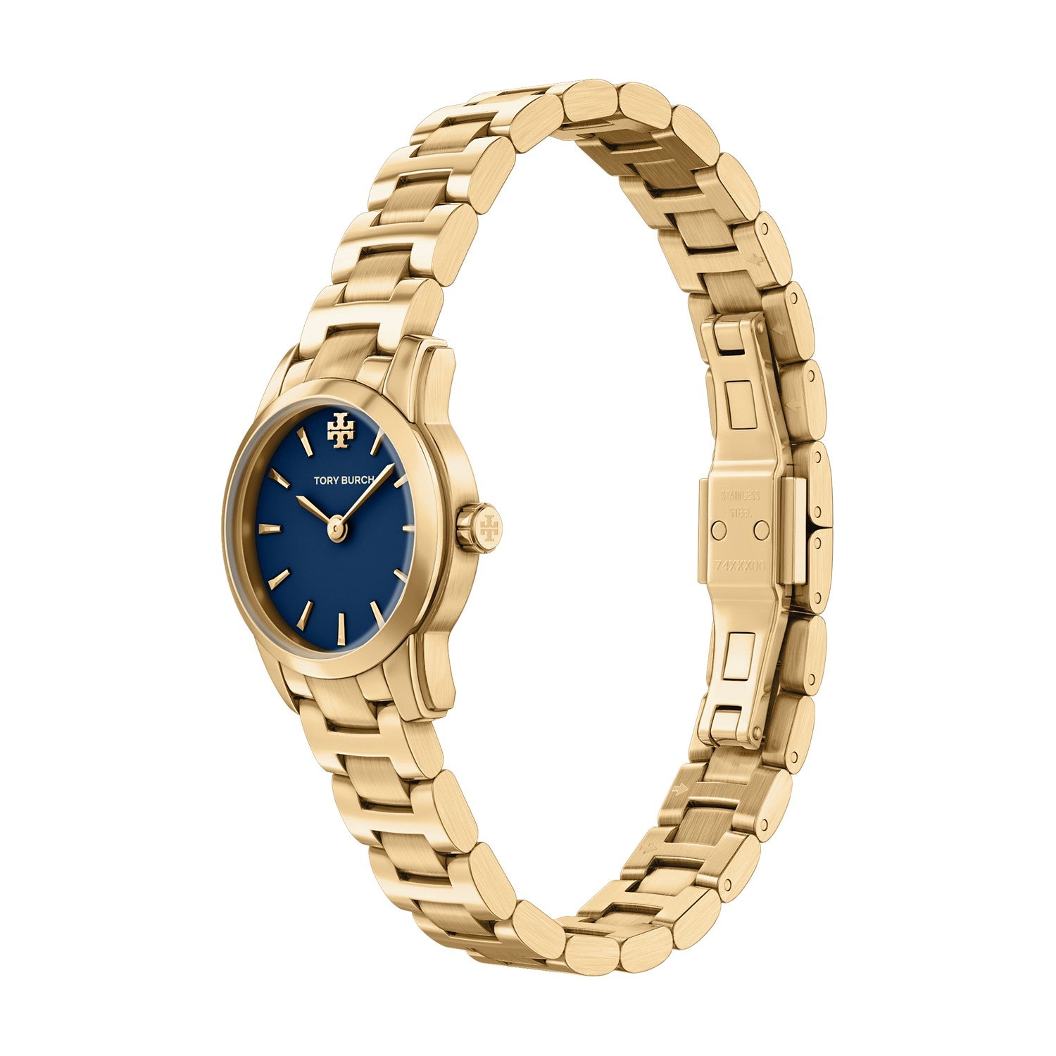 Tory Burch Miller Round Mini 22mm Navy Blue Dial Women's Watch TBW9066